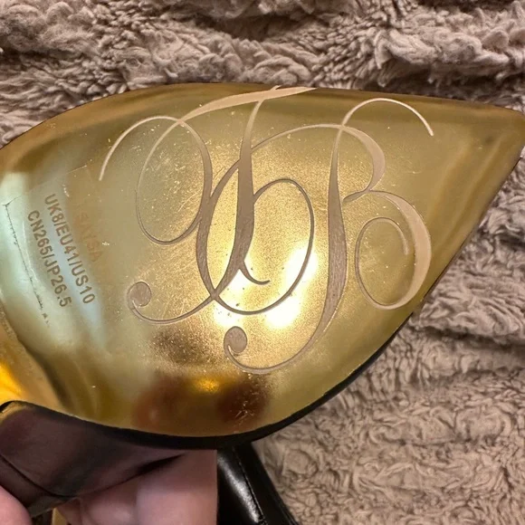 NEW Ted Baker London Saysa Stilleto black/ gold size US10/ UK8 - Picture 5 of 10